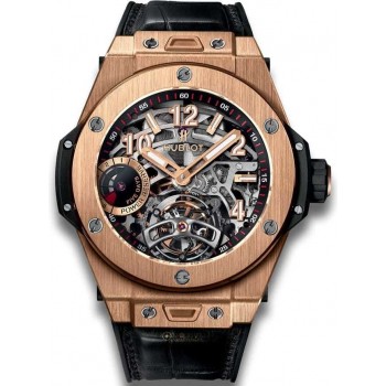 Replica Uhren Hublot Big Bang Tourbillon Gangreserve 5 Tage King Gold 405.OX.0138.LR