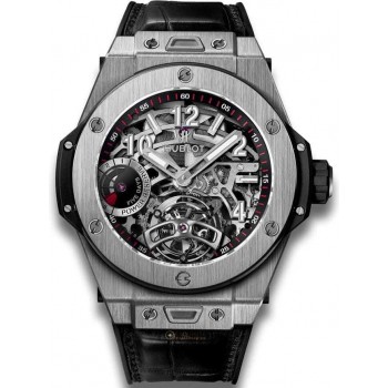 Replika Uhr Hublot Big Bang Tourbillon Gangreserve 5 Tage Titan 405.NX.0137.LR