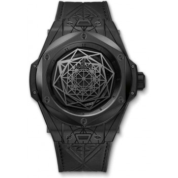 Replica Uhren Hublot Big Bang Sang Bleu ganz in Schwarz 415.CX.1114.VR.MXM17