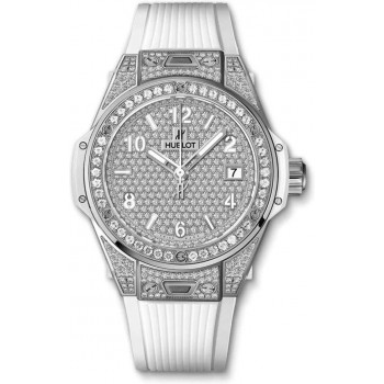 Replik-Uhr Hublot Big Bang One Click Steel White Full Pavé 465.SE.9010.RW.1604