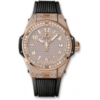 Replica Uhren Hublot Big Bang One Click King Gold Full Pavé 465.OX.9010.RX.1604