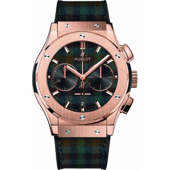 Replik-Uhr Hublot Classic Fusion Italia Independent King Gold Tartan 521.OX.2705.NR.ITI17