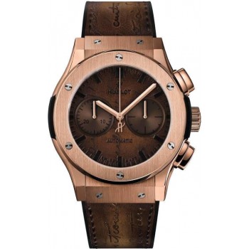 Replika Uhr Hublot Classic Fusion Chronograph Berluti Scritto King Gold 521.OX.0500.VR.BER17