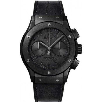 Replik-Uhr Hublot Classic Fusion Chronograph Berluti Scritto All Black 521.CM.0500.VR.BER17