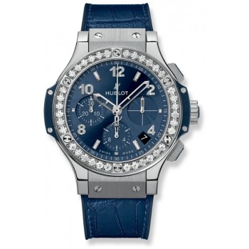 Replik-Uhr Hublot Big Bang Steel Blue Diamonds 341.SX.7170.LR.1204