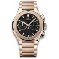 Replika Uhr Hublot Classic Fusion Chronograph King Gold Armband 520.OX.1180.OX