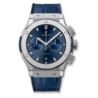 Replika Uhr Hublot Classic Fusion Blue Chronograph Titan 541.NX.7170.LR