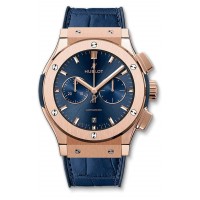 Replika Uhr Hublot Classic Fusion Blue Chronograph King Gold 541.OX.7180.LR