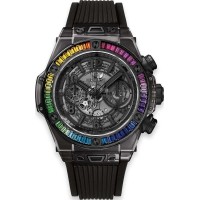 Replika Uhr Hublot Big Bang Unico All Black Saphir Rainbow411.JB.4901.RT.4099