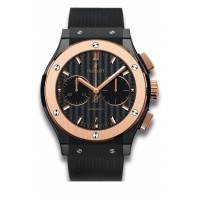 Replik-Uhr Hublot Classic Fusion Schwarzer Chronograph Ceramic King Gold 521.CO.1781.RX