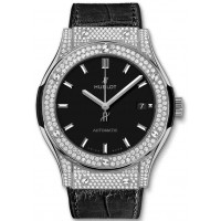 Replika Uhr Hublot Classic Fusion Titan Pave 42mm542.NX.1171.LR.1704