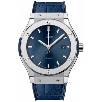 Replika Uhr Hublot Classic Fusion Titanblau 42mm542.NX.7170.LR