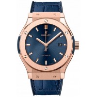 Replik-Uhr Hublot Classic Fusion King Gold Blau 42mm542.OX.7180.LR