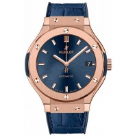 Replik-Uhr Hublot Classic Fusion King Gold Blau 38mm565.OX.7180.LR