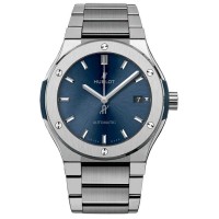 Replika Uhr Hublot Classic Fusion Titanblau Armband 42mm548.NX.7170.NX