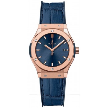 Replika Uhr Hublot Classic Fusion Roségold Quarz 581.OX.7180.LR