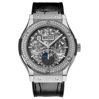 Replik-Uhr Hublot Classic Fusion Aerofusion Titan Diamanten 42mm547.NX.0170.LR.1104