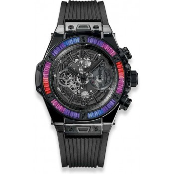 Replica Uhren Hublot Big Bang Unico All Black Saphir Galaxy 411.JB.4901.RT.4098