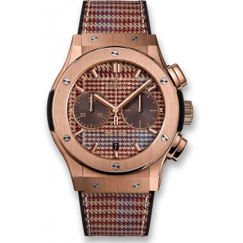 Replica Uhren Hublot Classic Fusion Chronograph Italia Independent Prince-De-Galles King Gold 521.OX.2709.NR.ITI18