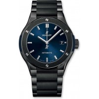 Replik-Uhr Hublot Classic Fusion Keramik Blau Armband 45mm 510.CM.7170.CM