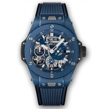 Replica Uhren Hublot Big Bang Meca-10 Keramik Blau 45mm 414.EX.5123.RX