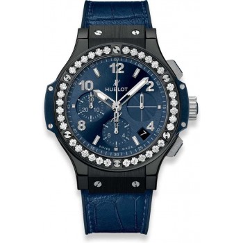 Replika Uhr Hublot Big Bang Keramik Blaue Diamanten 41mm 341.CM.7170.LR.1204