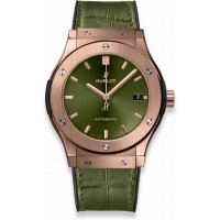 Replik-Uhr Hublot Classic Fusion King Goldgrün 45mm 511.OX.8980.LR