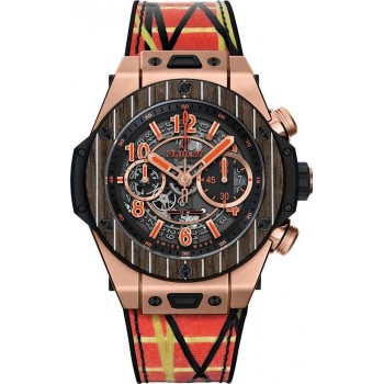 Replik-Uhr Hublot Big Bang Unico Teak Italia Independent 411.OQ.1189.NR.ITI18