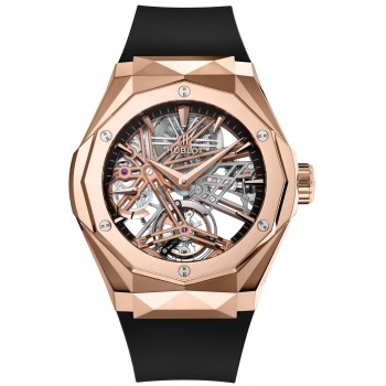 Replika Uhr Hublot Classic Fusion Tourbillon Gangreserve 5 Tage Orlinski King Gold 505.OX.1180.RX.ORL19