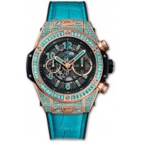 Replika Uhr Hublot Big Bang Unico King Gold Paraiba 411.OX.1189.LR.0919