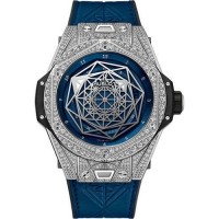 Replik-Uhr Hublot Big Bang Sang Bleu Titanium Pave 45mm 415.NX.7179.VR.1704.MXM18