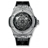 Replik-Uhr Hublot Big Bang One Click Sang Blue Steel Diamonds 465.SS.1117.VR.1204.MXM17