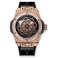 Replica Uhren Hublot Big Bang Sang Bleu King Gold Diamonds 465.OS.1118.VR.1204.MXM17