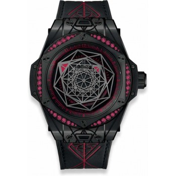 Replik-Uhr Hublot Big Bang Sang Bleu Alle Schwarz Rot 39mm 465.CS.1119.VR.1202.MXM18