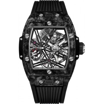 Replica Uhren Hublot Spirit of Big Bang Tourbillon Carbon Schwarz 645.QN.1117.RX