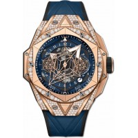 Replica Uhren Hublot Big Bang Unico Sang Bleu II King Gold Blue Pave 418.OX.5108.RX.1604.MXM20