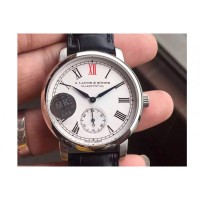 Replika A. Lange & Söhne Saxonia Edelstahl weißes Zifferblatt römische Markierungen