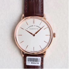 Replika A. Lange & Söhne Saxonia Thin 211.032 Roségold mit weißem Zifferblatt