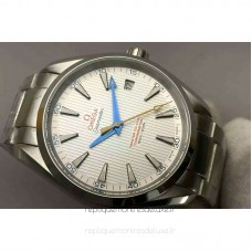 Replik-Uhr Omega Aqua Terra 150M 41MM Rostfreier Stahl WeiBes Zifferblatt 