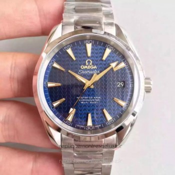 Replik-Uhr Omega Seamaster Aqua Terra 150M 231.10.42.21.03.006 41.5MM Rostfreier Stahl Blaues Zifferblatt 