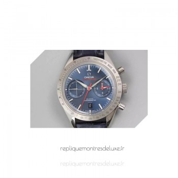 Replik-Uhr Omega Speedmaster 57 Chronograph 41MM Rostfreier Stahl Blaues Zifferblatt 