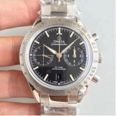 Replik-Uhr Omega Speedmaster 57 Co-Axial Chronograph 41.5MM 331.10.42.51.01.001 Rostfreier Stahl Schwarzes Zifferblatt 