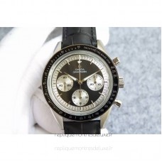 Replik-Uhr Omega Speedmaster Moonuhr Limited Edition Rostfreier Stahl Schwarzes Zifferblatt 