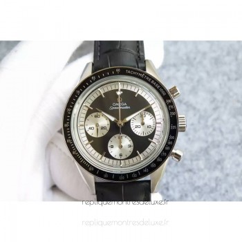 Replik-Uhr Omega Speedmaster Moonuhr Limited Edition Rostfreier Stahl Schwarzes Zifferblatt 