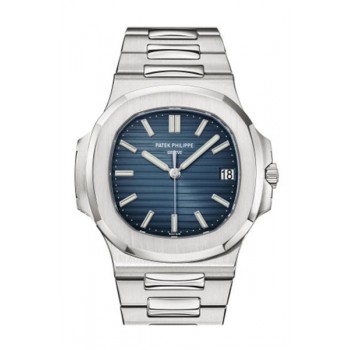 Replik Patek Philippe Nautilus Blaues Zifferblatt Edelstahl Herrenuhr 5711/1A