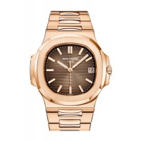 Replik Patek Philippe Nautilus Braun 18 Karat Roségold 5711/1R-001