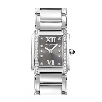 Replik Patek Philippe Twenty Four Eternal Grey Dial 30 mm Damen 4910/10A-010