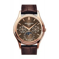 Replik Patek Philippe Grand Complications Ewiger Kalender Braunes Zifferblatt 5140R-001