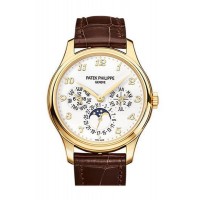 Replik Patek Philippe Calatrava 18 Karat Gelbgold Weißes Zifferblatt 5327J-001