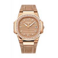 Replik Patek Philippe Nautilus Datum &amp; Goldenes Zifferblatt 7010R-012